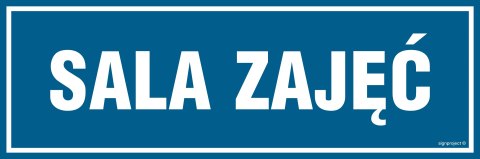 Znak PA163 Sala zajęć, 150x50 mm, PN - Płyta 1 mm Znak PA163 Sala zajęć, 150x50 mm, PN - Płyta 1 mm