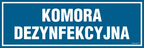Znak PA223 Komora dezynfekcyjna, 600x200 mm, PN - Płyta 1 mm Znak PA223 Komora dezynfekcyjna, 600x200 mm, PN - Płyta 1 mm