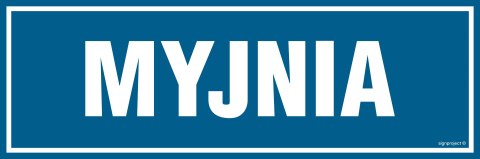 Znak PA230 Myjnia, 300x100 mm, PN - Płyta 1 mm Znak PA230 Myjnia, 300x100 mm, PN - Płyta 1 mm