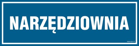 Znak PA231 Narzędziownia, 600x200 mm, FN - Folia samoprzylepna Znak PA231 Narzędziownia, 600x200 mm, FN - Folia samoprzylepna