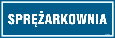 Znak PA236 Sprężarkownia, 300x100 mm, PN - Płyta 1 mm Znak PA236 Sprężarkownia, 300x100 mm, PN - Płyta 1 mm