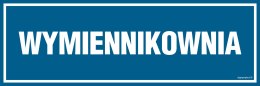 Znak PA244 Wymiennikownia, 150x50 mm, PN - Płyta 1 mm