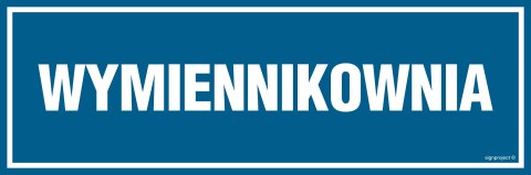 Znak PA244 Wymiennikownia, 600x200 mm, FN - Folia samoprzylepna Znak PA244 Wymiennikownia, 600x200 mm, FN - Folia samoprzylepna