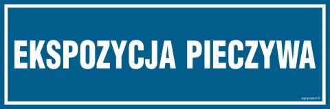 Znak PA265 Ekspozycja pieczywa, 150x50 mm, PN - Płyta 1 mm Znak PA265 Ekspozycja pieczywa, 150x50 mm, PN - Płyta 1 mm