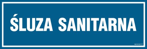Znak PA278 Śluza sanitarna, 150x50 mm, FN - Folia samoprzylepna Znak PA278 Śluza sanitarna, 150x50 mm, FN - Folia samoprzylepna