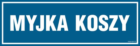Znak PA283 Myjka koszy, 600x200 mm, FN - Folia samoprzylepna Znak PA283 Myjka koszy, 600x200 mm, FN - Folia samoprzylepna