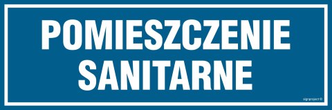 Znak PA292 Pomieszczenie sanitarne, 600x200 mm, PN - Płyta 1 mm Znak PA292 Pomieszczenie sanitarne, 600x200 mm, PN - Płyta 1 mm