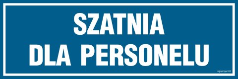 Znak PA301 Szatnia dla personelu, 300x100 mm, FN - Folia samoprzylepna Znak PA301 Szatnia dla personelu, 300x100 mm, FN - Folia samoprzylepna