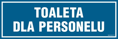 Znak PA315 Toaleta dla personelu, 150x50 mm, PN - Płyta 1 mm Znak PA315 Toaleta dla personelu, 150x50 mm, PN - Płyta 1 mm