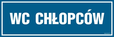 Znak PA317 WC chłopców, 300x100 mm, FN - Folia samoprzylepna Znak PA317 WC chłopców, 300x100 mm, FN - Folia samoprzylepna