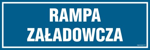 Znak PA332 Rampa załadowcza, 300x100 mm, FN - Folia samoprzylepna Znak PA332 Rampa załadowcza, 300x100 mm, FN - Folia samoprzylepna