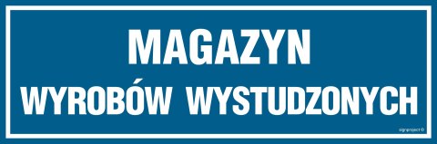 Znak PA370 Magazyn wyrobów wystudzonych, 600x200 mm, PN - Płyta 1 mm Znak PA370 Magazyn wyrobów wystudzonych, 600x200 mm, PN - Płyta 1 mm