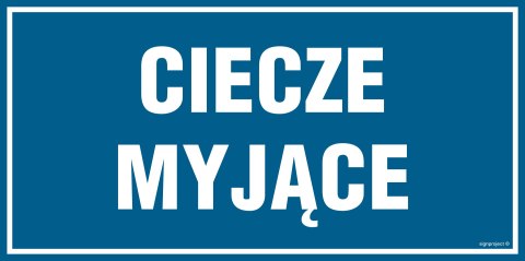 Znak PA507 Ciecze myjące, 600x200 mm, PN - Płyta 1 mm Znak PA507 Ciecze myjące, 600x200 mm, PN - Płyta 1 mm