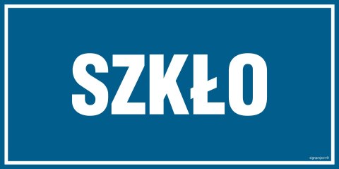 Znak PA561 Szkło, 300x150 mm, FN - Folia samoprzylepna Znak PA561 Szkło, 300x150 mm, FN - Folia samoprzylepna