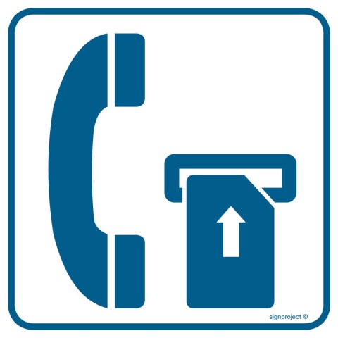 Znak RA034 Telefon na kartę magnetyczną, 300x300 mm, FN - Folia samoprzylepna Znak RA034 Telefon na kartę magnetyczną, 300x300 mm, FN - Folia samoprzylepna