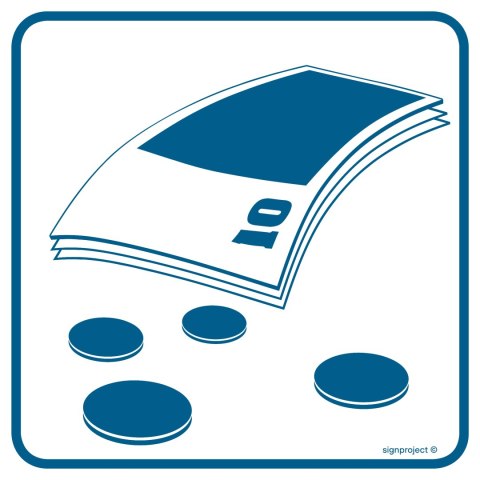 Znak RA039 Kantor wymiany walut, 300x300 mm, PN - Płyta 1 mm Znak RA039 Kantor wymiany walut, 300x300 mm, PN - Płyta 1 mm