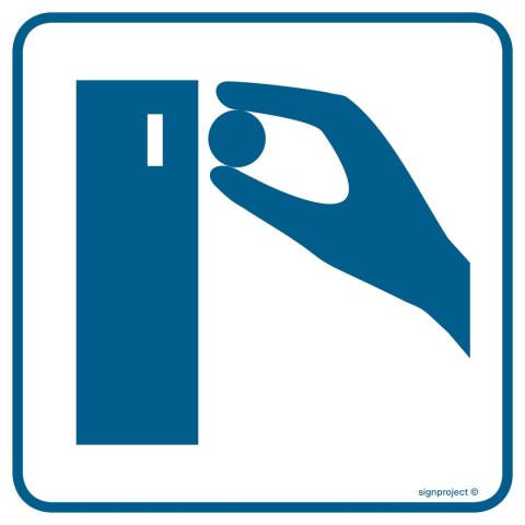 Znak RA046 Automaty na żetony, 300x300 mm, PN - Płyta 1 mm Znak RA046 Automaty na żetony, 300x300 mm, PN - Płyta 1 mm
