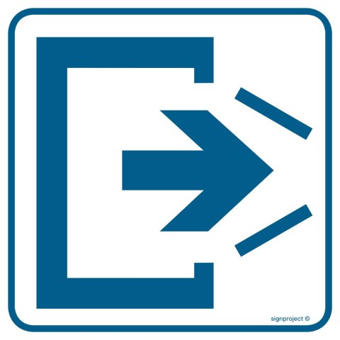 Znak RA066 Uwaga! Drzwi zamykają się samoczynnie, 300x300 mm, PN - Płyta 1 mm Znak RA066 Uwaga! Drzwi zamykają się samoczynnie, 300x300 mm, PN - Płyta 1 mm