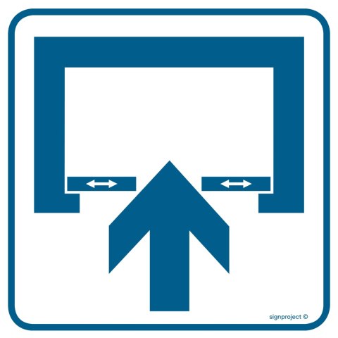Znak RA069 Uwaga! Drzwi otwierane automatycznie, 100x100 mm, PN - Płyta 1 mm Znak RA069 Uwaga! Drzwi otwierane automatycznie, 100x100 mm, PN - Płyta 1 mm