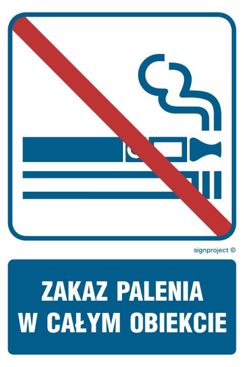 Znak RB037 Zakaz palenia w całym obiekcie, 200x300 mm, FN - Folia samoprzylepna Znak RB037 Zakaz palenia w całym obiekcie, 200x300 mm, FN - Folia samoprzylepna