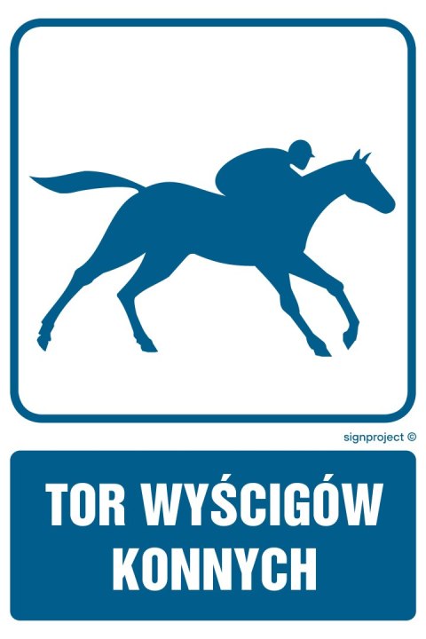 Znak RD004 Tor wyścigów konnych, 350x525 mm, FN - Folia samoprzylepna Znak RD004 Tor wyścigów konnych, 350x525 mm, FN - Folia samoprzylepna