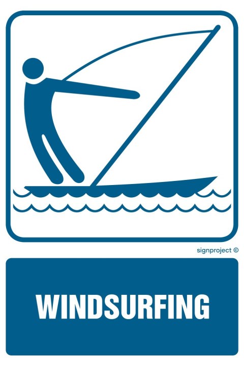 Znak RD005 Windsurfing, 100x150 mm, FN - Folia samoprzylepna Znak RD005 Windsurfing, 100x150 mm, FN - Folia samoprzylepna