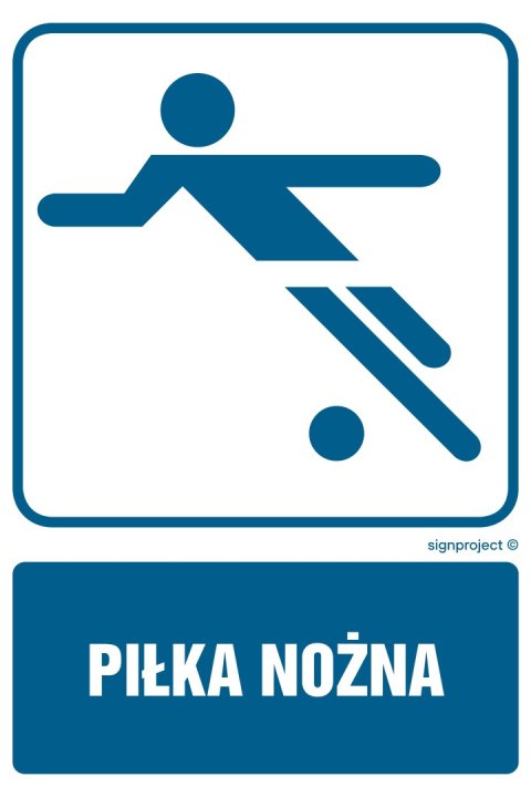 Znak RD010 Piłka nożna, 350x525 mm, PN - Płyta 1 mm Znak RD010 Piłka nożna, 350x525 mm, PN - Płyta 1 mm