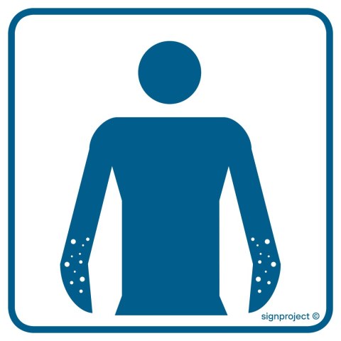 Znak RE012 Dermatologia, 200x200 mm, PN - Płyta 1 mm Znak RE012 Dermatologia, 200x200 mm, PN - Płyta 1 mm