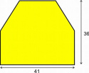 Elastyczny profil ochronny czarno - żółty typu CC - 1 m