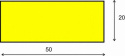 Elastyczny profil ochronny czarno - żółty typu D - 1 m