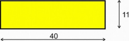 Elastyczny profil ochronny czarno - żółty typu F - 1 m
