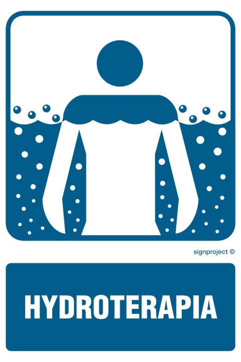 Znak RF024 Hydroterapia, 100x150 mm, FN - Folia samoprzylepna Znak RF024 Hydroterapia, 100x150 mm, FN - Folia samoprzylepna