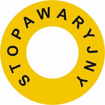 Znak RI002 Stop awaryjny (wew. 30mm) - arkusz 12 naklejek, 60x60 mm, FN - Folia samoprzylepna Znak RI002 Stop awaryjny (wew. 30mm) - arkusz 12 naklejek, 60x60 mm, FN - Folia samoprzylepna