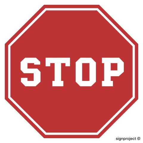 Znak SA012 Stop, 600x600 mm, PO - Płyta 1 mm odblaskowa Znak SA012 Stop, 600x600 mm, PO - Płyta 1 mm odblaskowa
