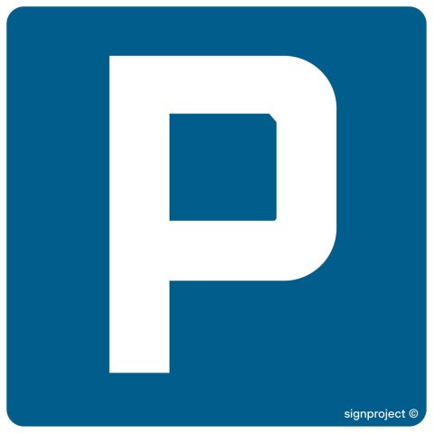 Znak SA017 Parking, 300x300 mm, FN - Folia samoprzylepna Znak SA017 Parking, 300x300 mm, FN - Folia samoprzylepna