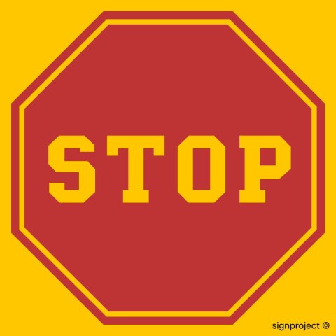 Znak SA050 STOP (tablica do oznaczenia autobusu szkolnego), 600x600 mm, FO - Folia odblaskowa Znak SA050 STOP (tablica do oznaczenia autobusu szkolnego), 600x600 mm, FO - Folia odblaskowa