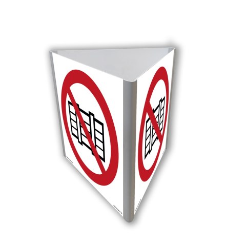Znak BA804 Nie zastawiać (3D dościenny), 200x200 mm, PN - Płyta 1 mm Znak BA804 Nie zastawiać (3D dościenny), 200x200 mm, PN - Płyta 1 mm