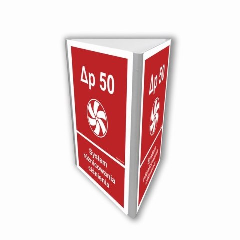 Znak BC858 System różnicowania ciśnienia (3D dościenny), 250x375 mm, PN - Płyta 1 mm Znak BC858 System różnicowania ciśnienia (3D dościenny), 250x375 mm, PN - Płyta 1 mm