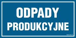 Tablica OA109 Odpady produkcyjne, 800x400 mm, PN - Płyta 1 mm