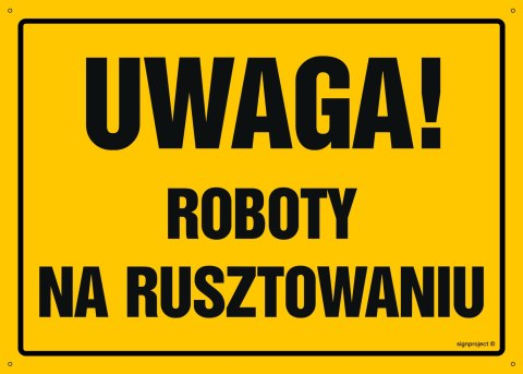 Naklejka OA016 Uwaga! Roboty na rusztowaniu, 800x570 mm, FN - Folia samoprzylepna Naklejka OA016 Uwaga! Roboty na rusztowaniu, 800x570 mm, FN - Folia samoprzylepna