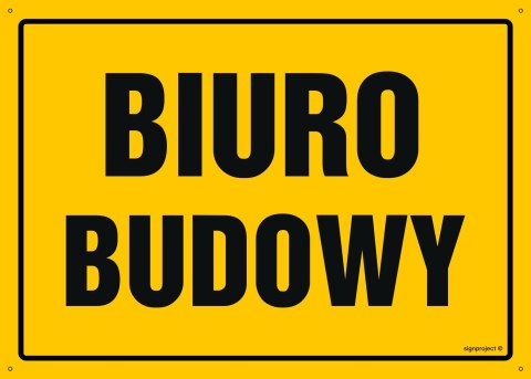 Naklejka OA147 Biuro budowy, 300x215 mm, FN - Folia samoprzylepna Naklejka OA147 Biuro budowy, 300x215 mm, FN - Folia samoprzylepna