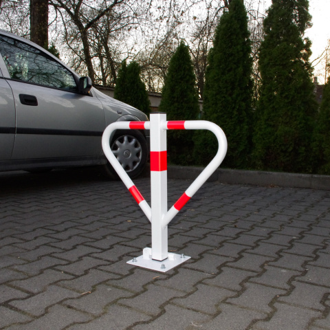 Blokada parkingowa MOTYL na kłódkę biała Blokada parkingowa MOTYL na kłódkę biała