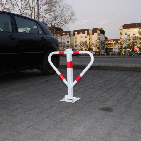 Blokada parkingowa MOTYL na kłódkę biała Blokada parkingowa MOTYL na kłódkę biała