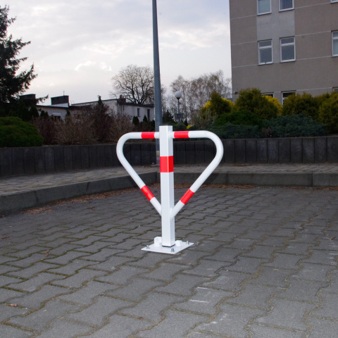 Blokada parkingowa MOTYL na kłódkę biała Blokada parkingowa MOTYL na kłódkę biała