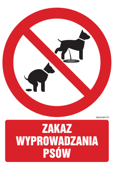 Znak GC073 Zakaz wyprowadzania psów, 350x525 mm, PS - Płyta 1 mm fotoluminescencyjna Znak GC073 Zakaz wyprowadzania psów, 350x525 mm, PS - Płyta 1 mm fotoluminescencyjna