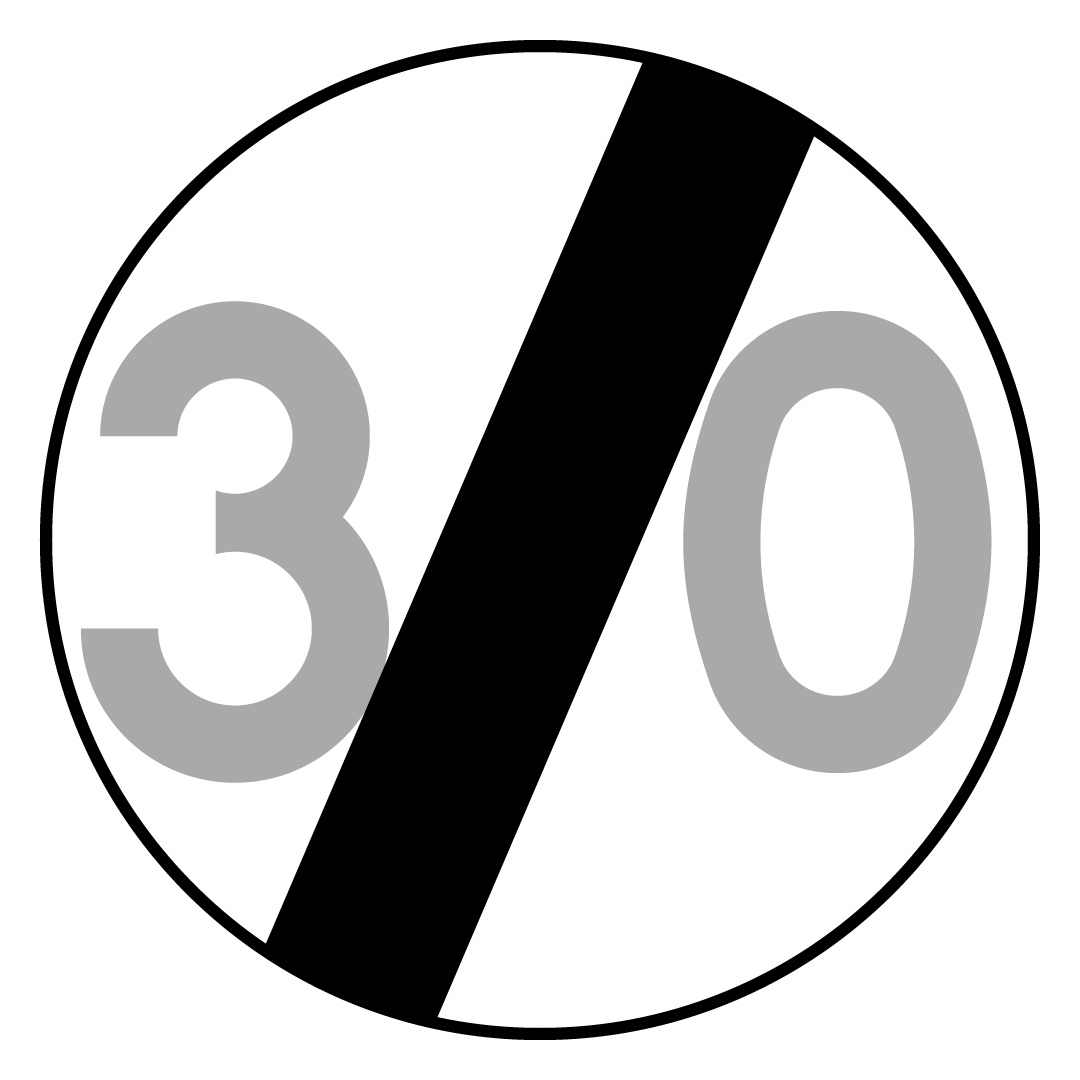 Znak B-34 30 km/h