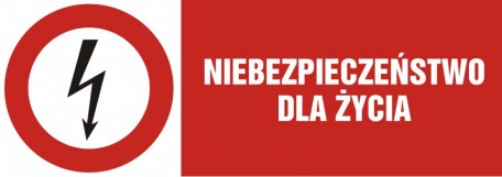 Tablice urządzeń elektrycznych - zakazu poziome